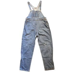 Vintage 90s London Jean Overalls Women's XL Blue Relaxed Taper USA Made